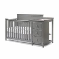 Sorelle Furniture 1350-WG Berkley Changer Panel Crib, Weathered Gray