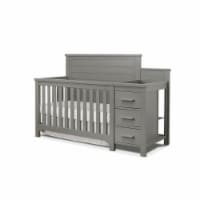 Sorelle Furniture 6105-WG Farmhouse Crib & Changer, Weathered Gray