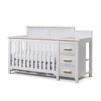Sorelle Furniture 6105-WW Farmhouse Crib & Changer, Weathered White
