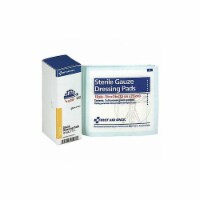 First Aid Only Gauze Pad, Sterile, 3 x 3 , Wht, 10/box FAE-5013