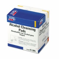 First Aid Only™ Alcohol Cleansing Pads, Dispenser Box, 100/box H305 Perspective: Main