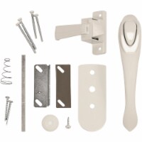 Larson Euro White Push Button Door Latch CH2000301