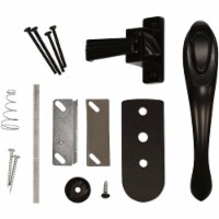 Larson Euro Black Push Button Door Latch CH2000501