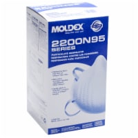 Moldex Disposable Respirator,M/L,N95,PK20  2200N95