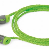 Alphas™ Reusable Earplug, Vinyl, Green/Gray, Corded