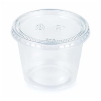 Sensations® Portion Plastic Cups With Lids - Clear Perspective: Main
