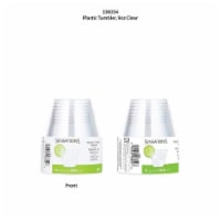 Sensations Plastic 9-Ounce Tumbler Glasses - Clear