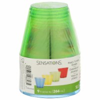 Sensations Plastic Tumbler Glasses - 12 Pack - Assorted Perspective: Main