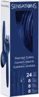 Sensations Assorted Cutlery - Navy Blue Perspective: Main