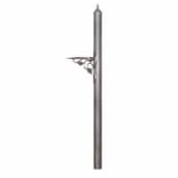 Special Lite Products SPK-651-SW Albion Direct Burial Mailbox Post, Swedish Silver