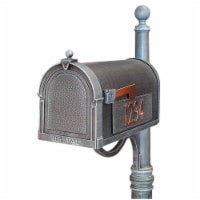 Special Lite Products SCB-1015-MP-VG Berkshire Curbside Mailbox with Side Numbers - Verde Gre