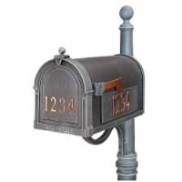 Special Lite Products SCB-1015-DX-VG Berkshire Curbside Mailbox with Front & Side Numbers - V