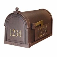 Special Lite Products SCB-1015-FN-ORB Berkshire Curbside Mailbox with Front Numbers, Oil Rubb