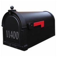 Special Lite Products SCB-1015-FN-MOC Berkshire Curbside Mailbox with Front Numbers, Mocha