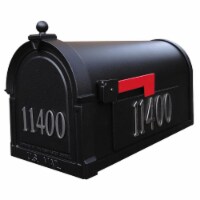 Special Lite Products SCB-1015-DX-MOC Berkshire Curbside Mailbox with Front & Side Numbers, M