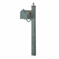 Special Lite SCB-1015-SPK-710-VG Berkshire Curbside with Springfield Mailbox Post, Verde Gree