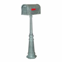 Special Lite SCF-1003-SPK-591-VG Floral Curbside with Tacoma Surface Mount Mailbox Post, Verd