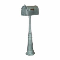 Special Lite SCB-1015-SPK-591-VG Berkshire Curbside with Tacoma Mailbox Post Unit, Verde Gree