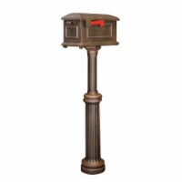 Special Lite SCT-1010-SPK-590-CP Traditional Curbside with Bradford Surface Mount Mailbox Pos