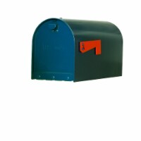 Special Lite Products SCR-1016A-BLU Mid Modern Rigby Curbside Mailbox, Blue