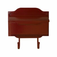 Special Lite Products SHA-1002-WIN Mid Modern Asbury Horizontal Mailbox, Wine