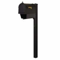 Special Lite Products SCB2015-SPK720-BLK Berkshire Curbside Mailbox with Newspaper Tube & Wel