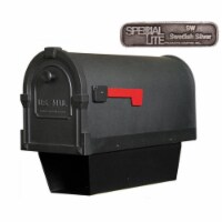 Savannah Curbside Mailbox SCS-2014-SW Savannah Curbside Mailbox With Paper Tube-Swedish Silve