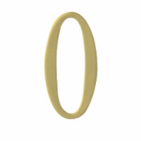 Mailbox Accessories BR3-0 Brass Address Numbers Size - 3  Number - 0-Brass