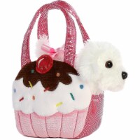 Aurora World Fancy Pals Pet Carrier Sweets Cupcake & Puppy Plush