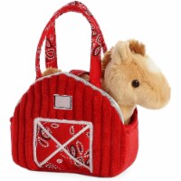 Aurora 7" Red Barn Pet Carrier Plush Toy,  Fancy Pals Horse