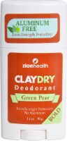 Zion Health Claydry Aluminum Free Deodorant Green Pear Bold Perspective: Main