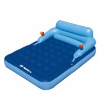 Swim Central 32234171 80 in. Inflatable Malibu Pool Mattress with Removable Back Rest, Blue