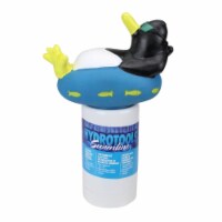 Swim Central 30924647 13 in. Cool Penguin Swimming Pool Chemical Dispenser, Blue & White