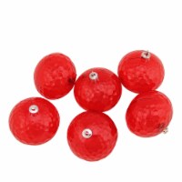 Northlight 6ct Transparent Red Shatterproof Disco Ball Christmas Ornaments 2.5 (60mm)