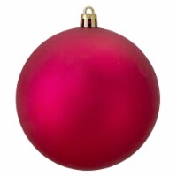 Northlight Matte Magenta Pink Shatterproof Christmas Ball Ornament 4 (100mm)