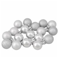 Northlight 18ct Silver Splendor Shatterproof 4-Finish Christmas Ball Ornaments 1.25 (30mm)