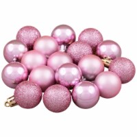 Northlight 18ct Pink and Lavender Shatterproof 4-Finish Christmas Ball Ornaments 1.25 (30mm)