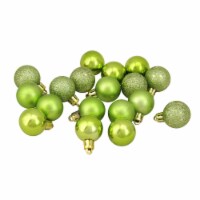 Northlight 18ct Kiwi Green Shatterproof 4-Finish Christmas Ball Ornaments 1.25 (30mm)