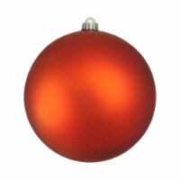 Northlight Burnt Orange Matte Shatterproof Christmas Ball Ornament 8 (200mm)