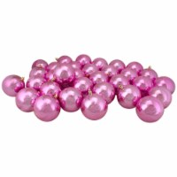 Northlight 32ct Bubblegum Pink Shiny Shatterproof Christmas Ball Ornaments 3.25 (80mm)