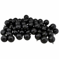 Northlight 60ct Jet Black Shatterproof Shiny Christmas Ball Ornaments 2.5 (60mm)