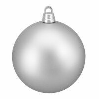 Northlight Matte Silver Splendor Shatterproof Christmas Ball Ornament 12  (300mm)