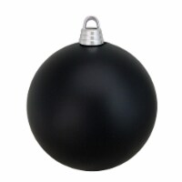 Northlight Matte Jet Black Shatterproof Christmas Ball Ornament 12  (300mm)