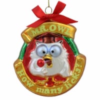 Northlight 3.5  Tootsie Roll Pop Candy Filled Lollipop Mr. Owl Glass Christmas Ornament
