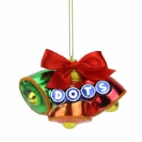 Northlight 3 Green and Red Candy Lane Tootsie Roll Dots Gumdrop Candies Glass Christmas