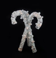 Northlight 22  White Lighted String Glittered Candy Cane Christmas Decor