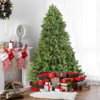 Northlight 7.5' Pre-Lit Noble Fir Full Artificial Christmas Tree - Clear Lights