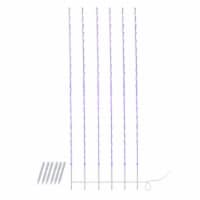 Northlight 240 Purple LED Lighted Branch Patio Christmas Light Stakes - 8.5 ft White Wire