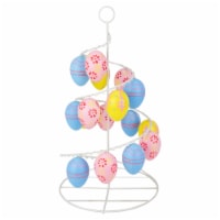 Northlight 14.25 Blue, Pink and Yellow Cut-Out Spring Easter Egg Tree Decor