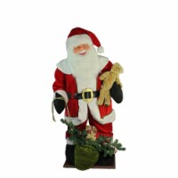 Northlight LED Lighted Musical Santa Claus with Gift Bag Christmas Inflatable Figurine - 6' Perspective: Main